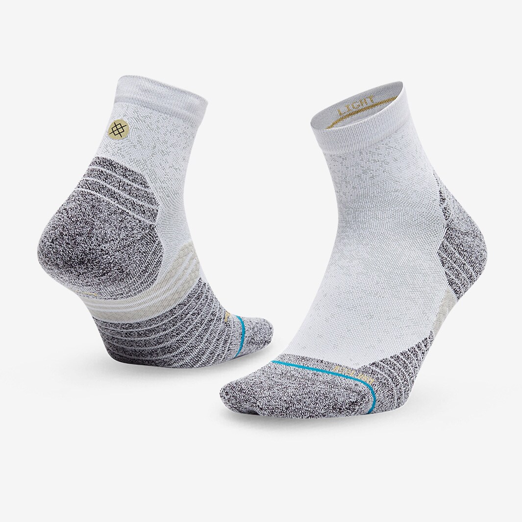 Stance Run Qtr St - White - Running Socks