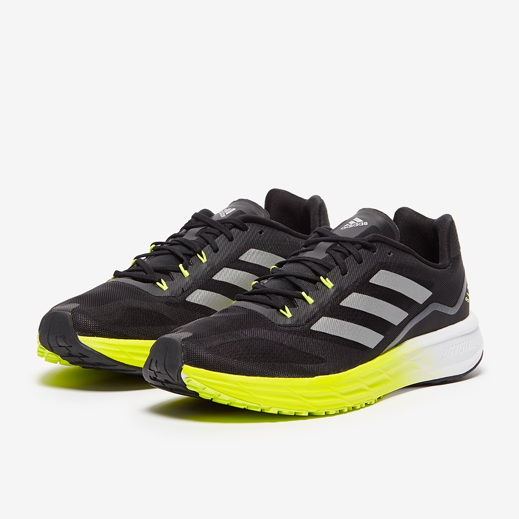 adidas SL20 2 - Core Black/Core Black/Solar Yellow - Mens Shoes