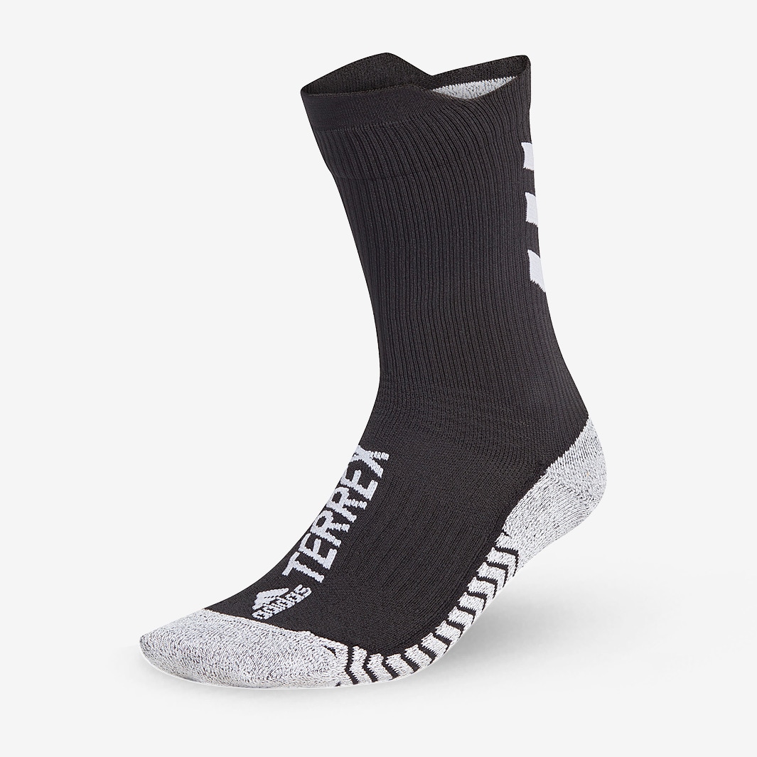 adidas Terrex Ask Crew Sock Traxion - Black/White - Running Socks | Pro ...