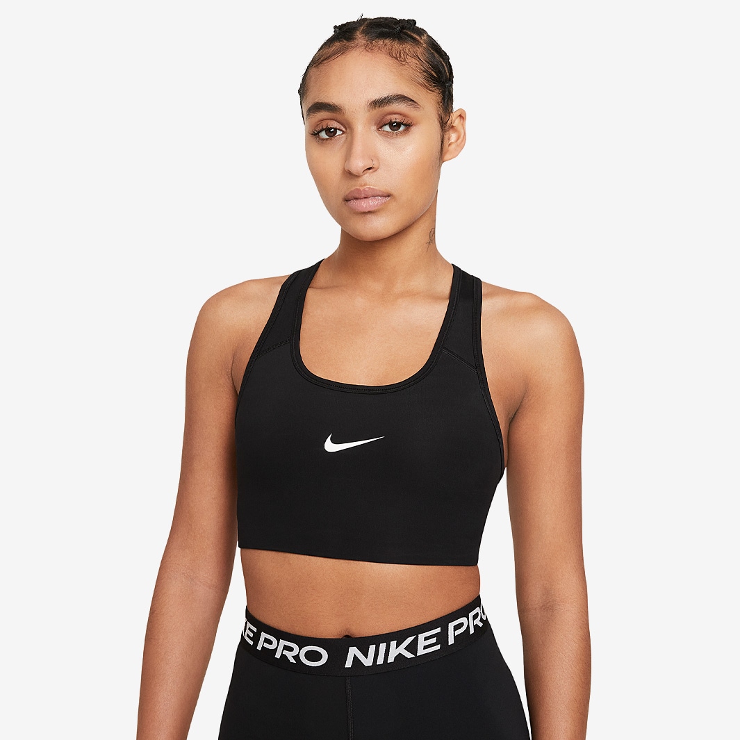Nike Swoosh Sujetador 2.0 - Negro/Blanco - Negro/Blanco - Ropa para mujer | Pro:Direct Soccer