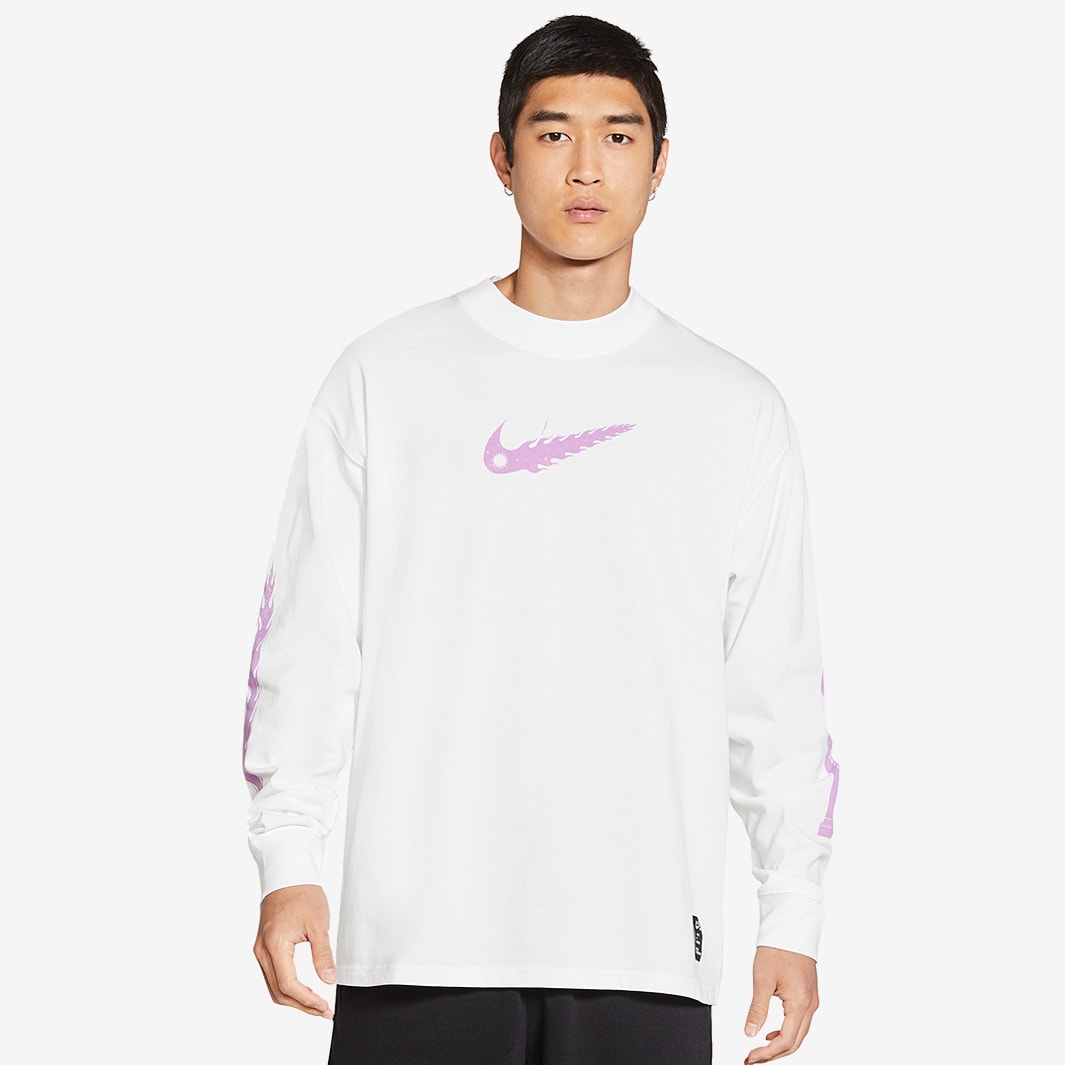 Nike Sportswear LS Mock A.I.R. Tee - White - Tops - Mens Clothing | Pro ...
