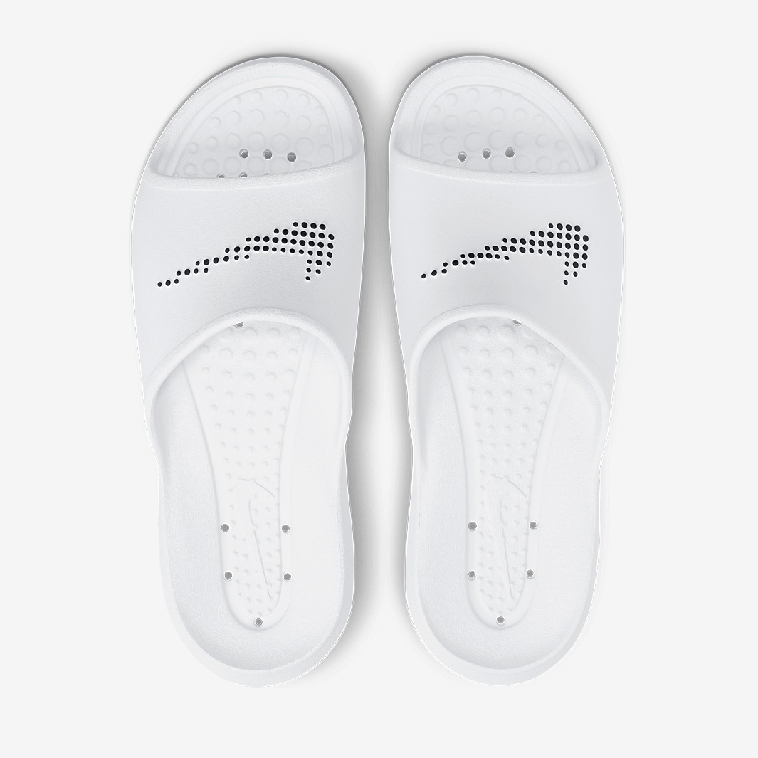 Nike Victori One Shower Slide White Black White Slides Mens Shoes