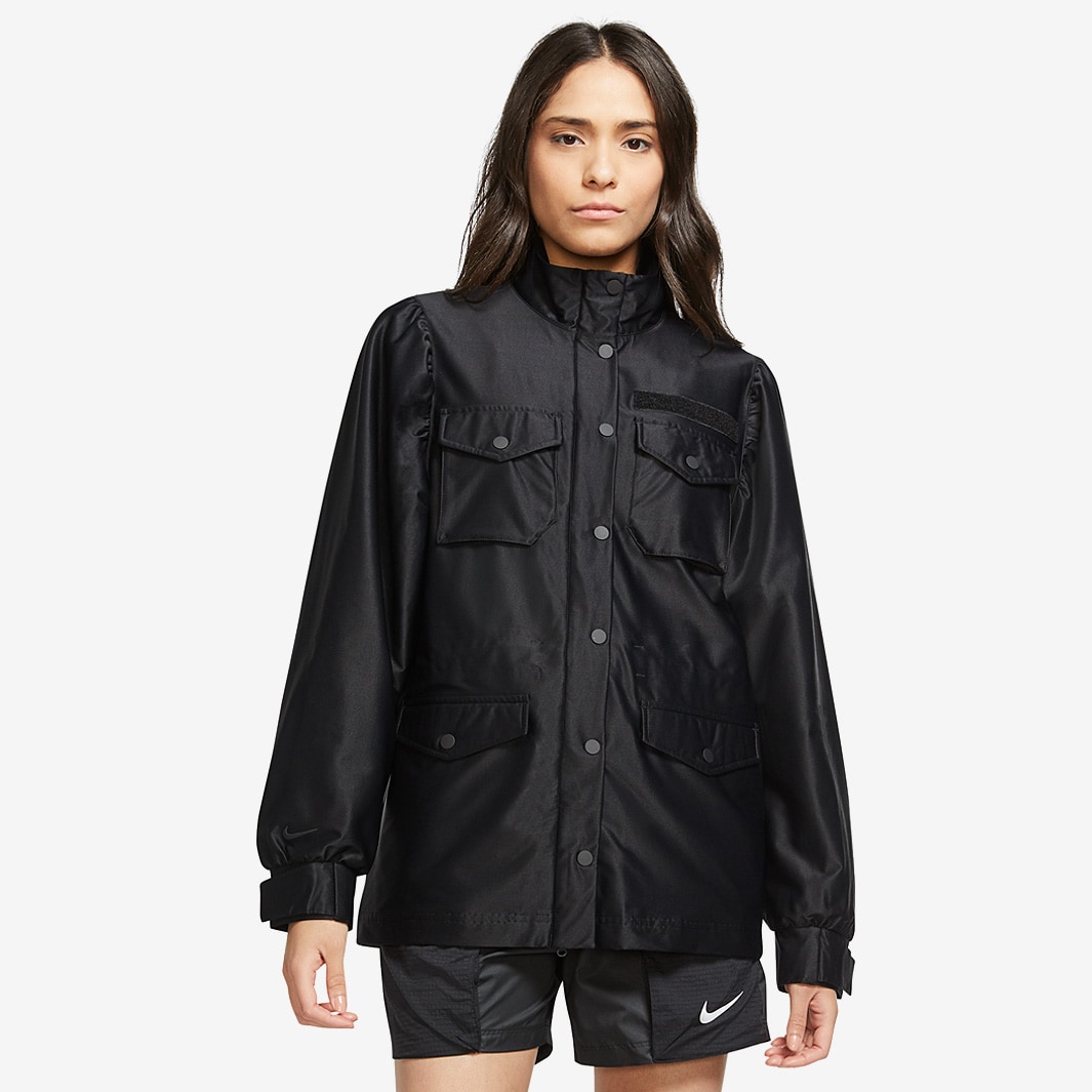 Nike Womens Sportswear Tech Pack Jacket M65 - Black/Black - Tops ...