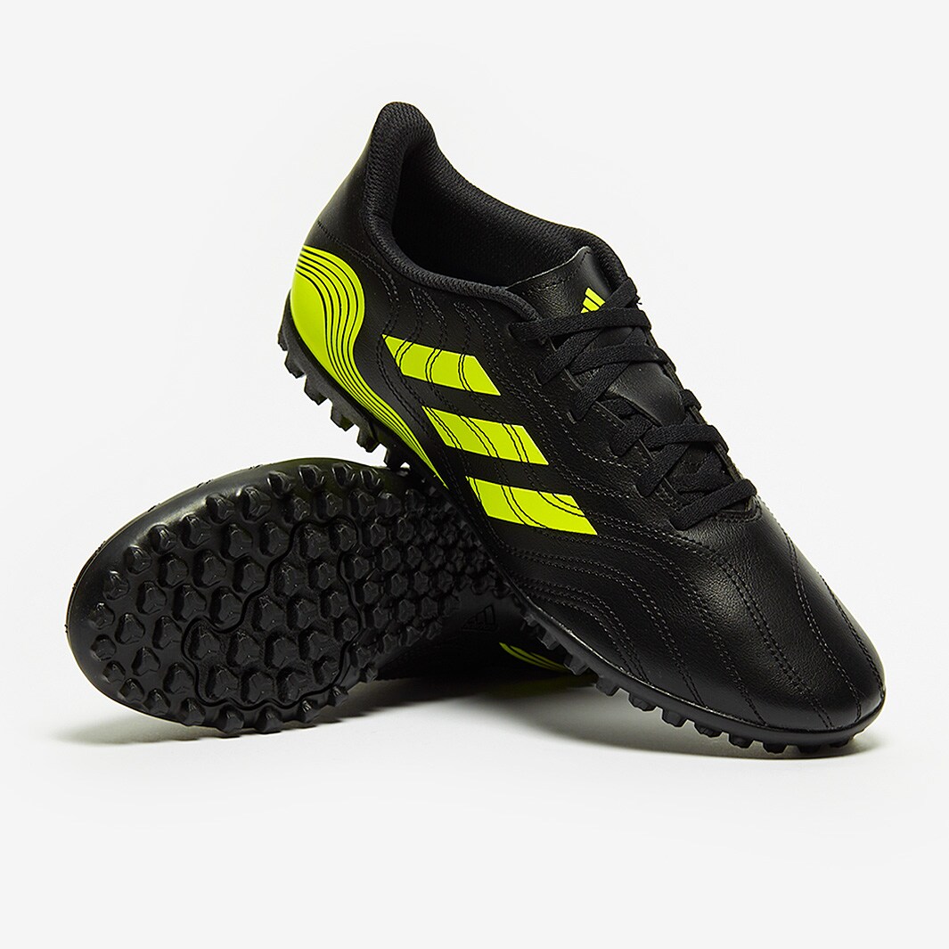 Chaussures adultes de Futsal noires et jaunes Copa Sense.4 TF