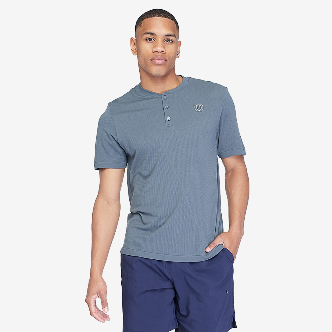 Wilson Power Seamless Henley II - Dark Grey - Mens Clothing | Pro