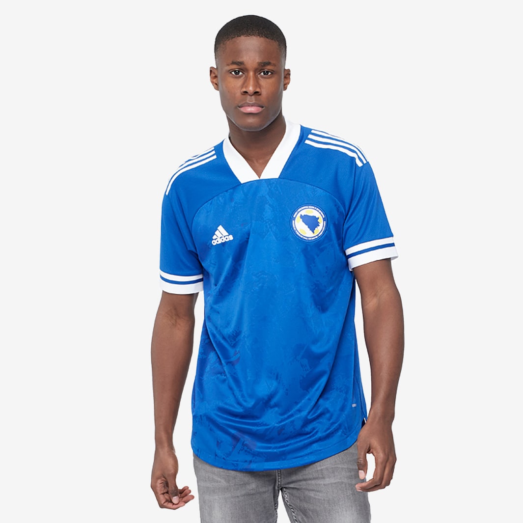 adidas Bosnia & Herzegovina 20/21 Home Shirt - Team Royal Blue - Tops ...