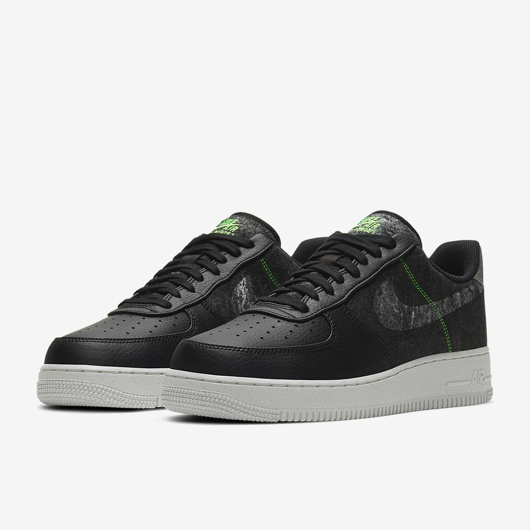 Nike Sportswear Air Force 1 07 Lv8 Noir Transparent Vert Electrique Os Noir Transparent Vert Electrique Os Baskets Chaussures Homme Pro Direct Soccer