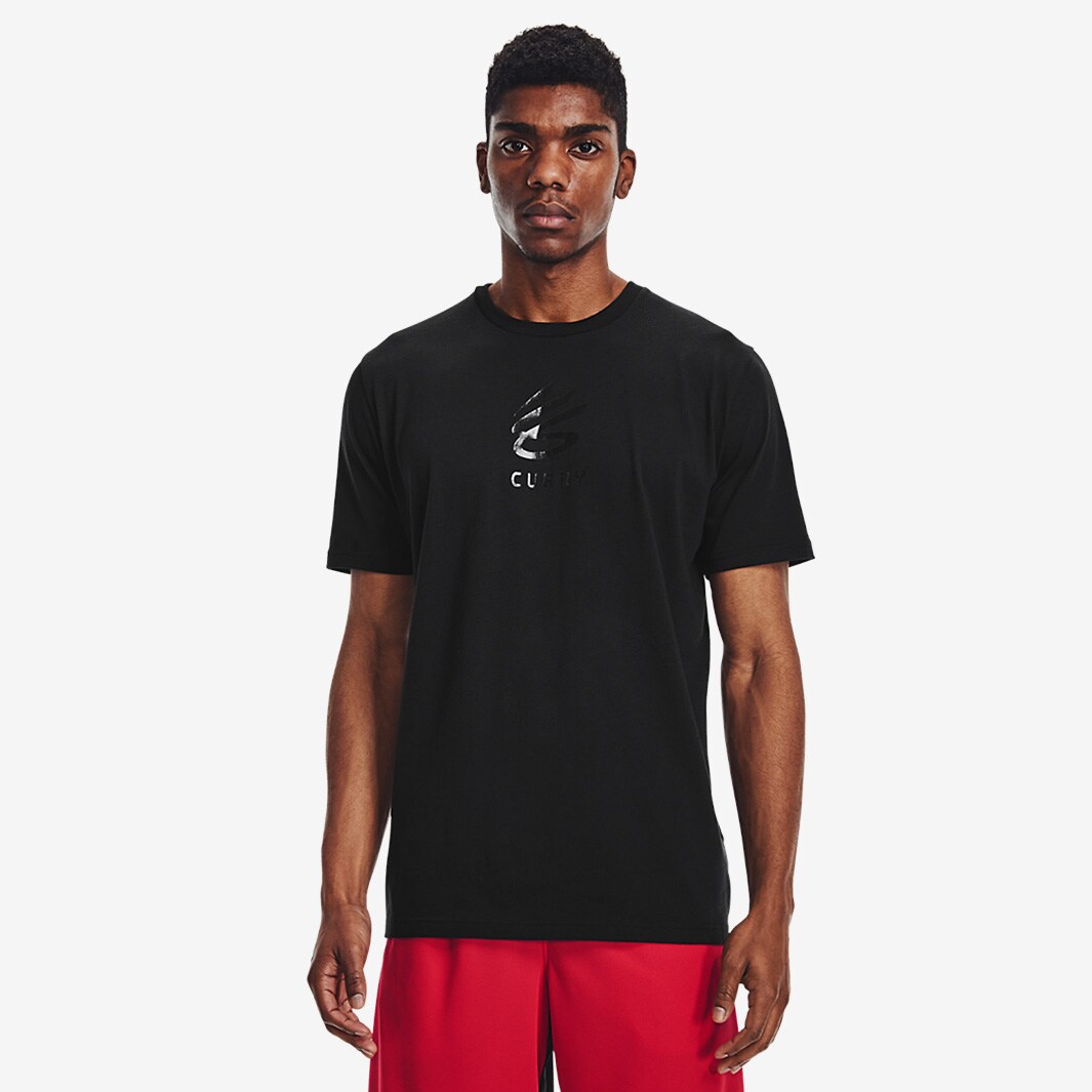 Under Armour Curry Splash Tee - Black/Black - Mens Clothing | Pro ...