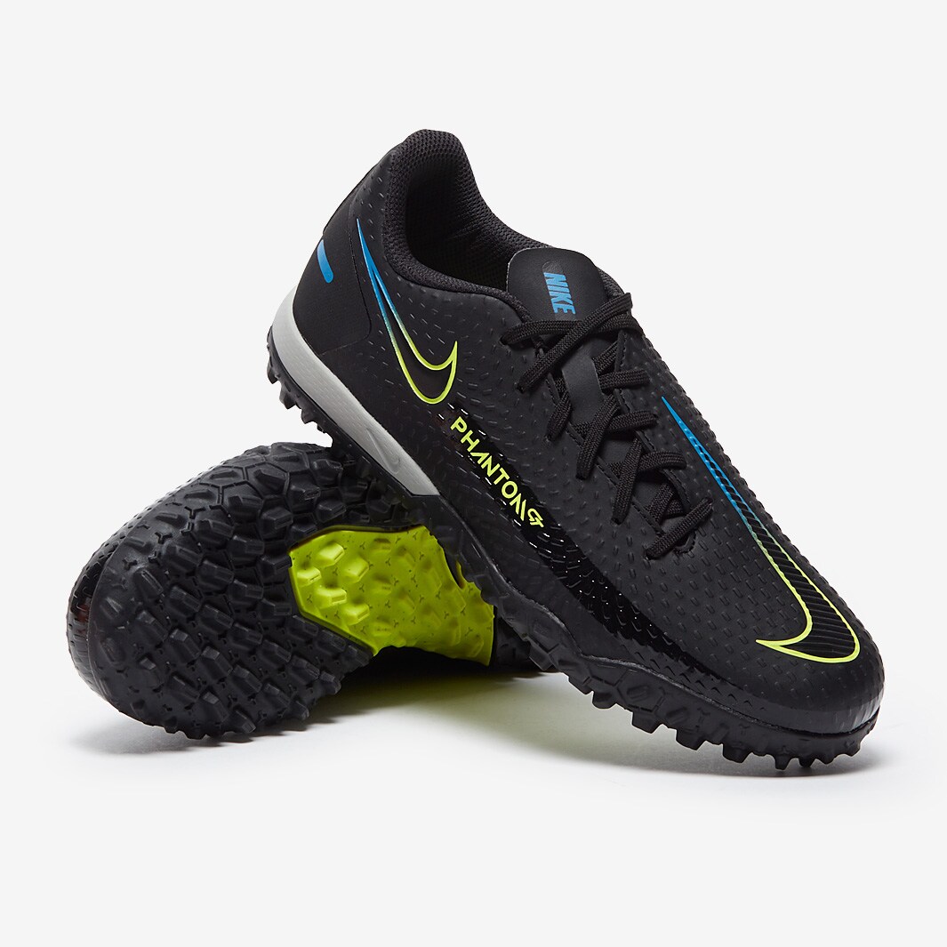 Nike Kids Phantom GT Academy TF - Black/Cyber/Light Photo Blue - Turf ...