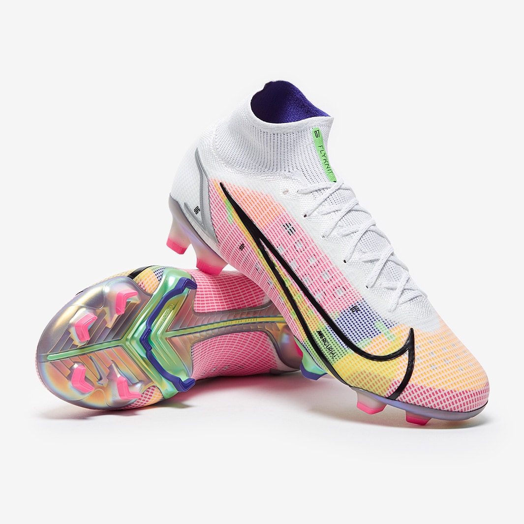 Nike Mercurial Superfly Dragonfly 8 Elite FG - White & Metallic