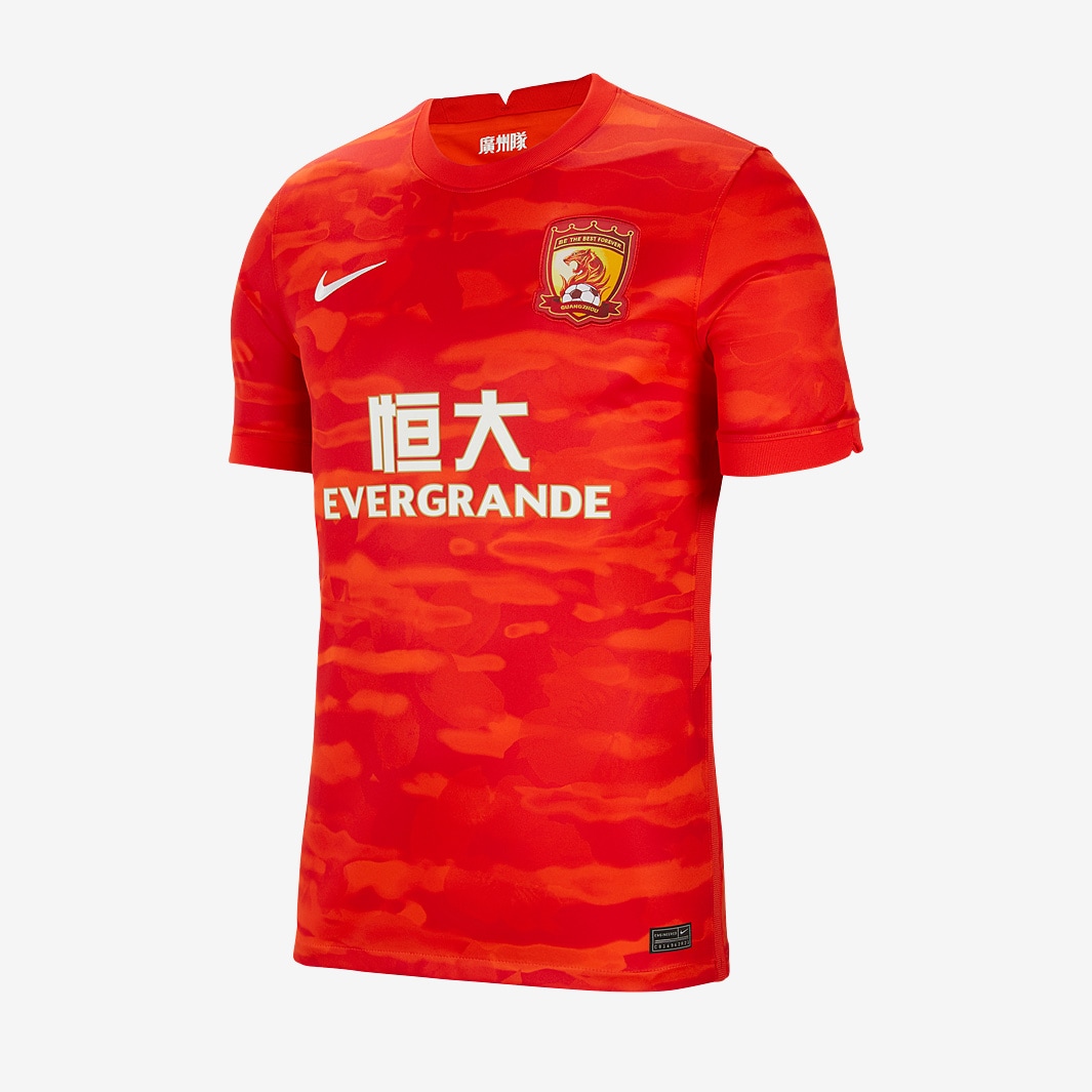 Nike Guangzhou Evergrande Taobao 20/21 Home Stadium Shirt - Habanero ...