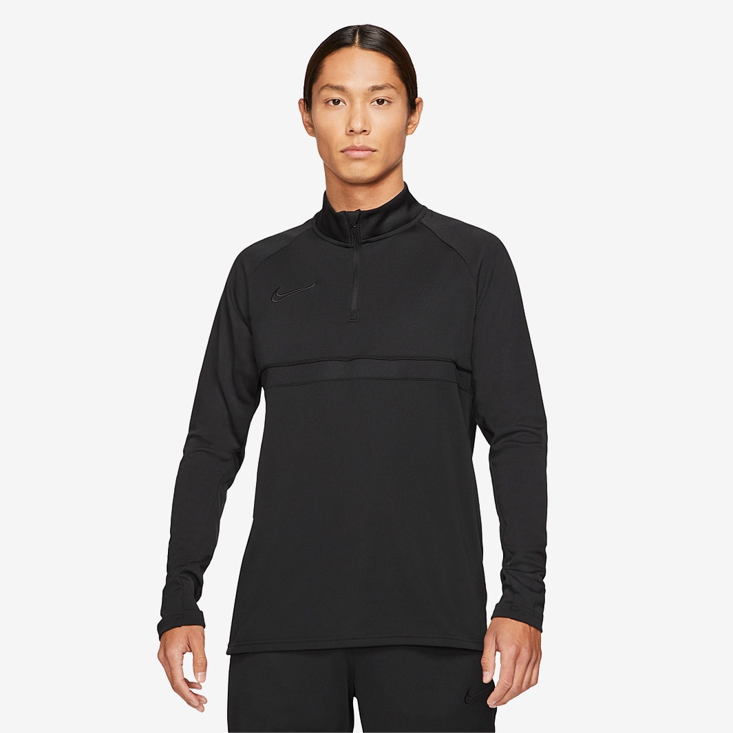 Nike Dry Academy Drill Top - Black/Black - Tops - Mens Clothing