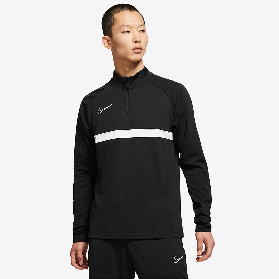 Nike Dry Academy Drill Top - Black/White - Tops - Mens Clothing