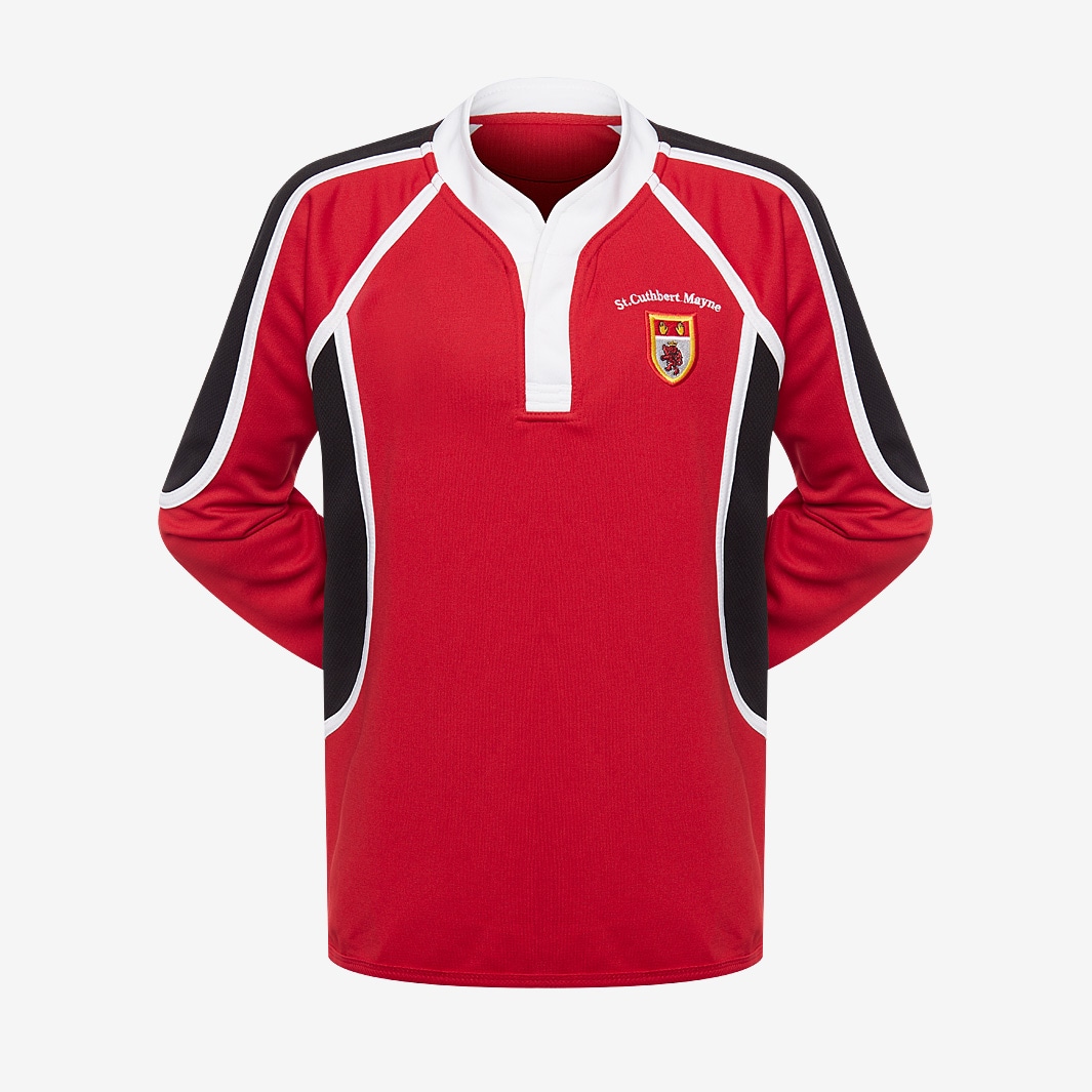 St Cuthbert Mayne Junior Rugby Shirt Red/Black Partner Clubs