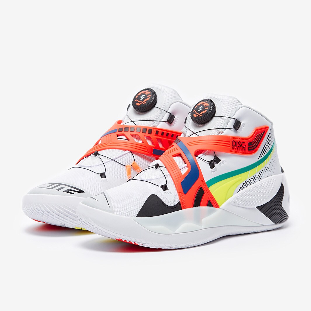 Puma Disc Rebirth - Puma White/Yellow Alert - Mens Shoes | Pro:Direct ...