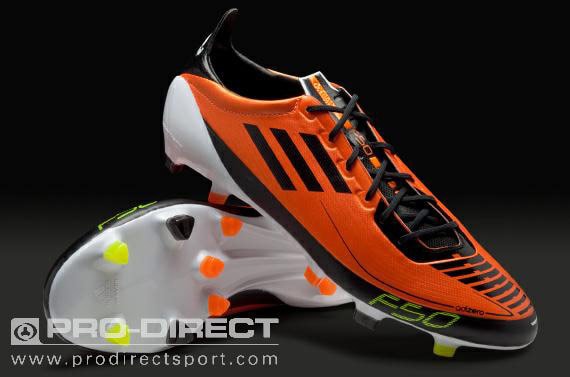 Botas de Fútbol - adidas - F50 - adizero – Sintético - Prime - Naranja – Blanco |
