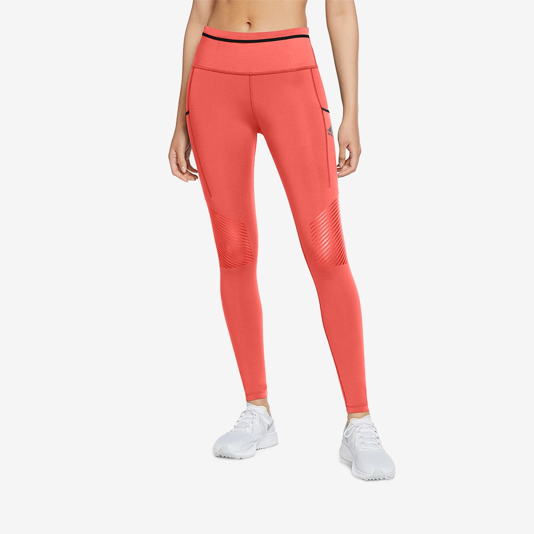 Nike Women's Power Epic Run Tight Fit Back Zippered Pocket Running Tights