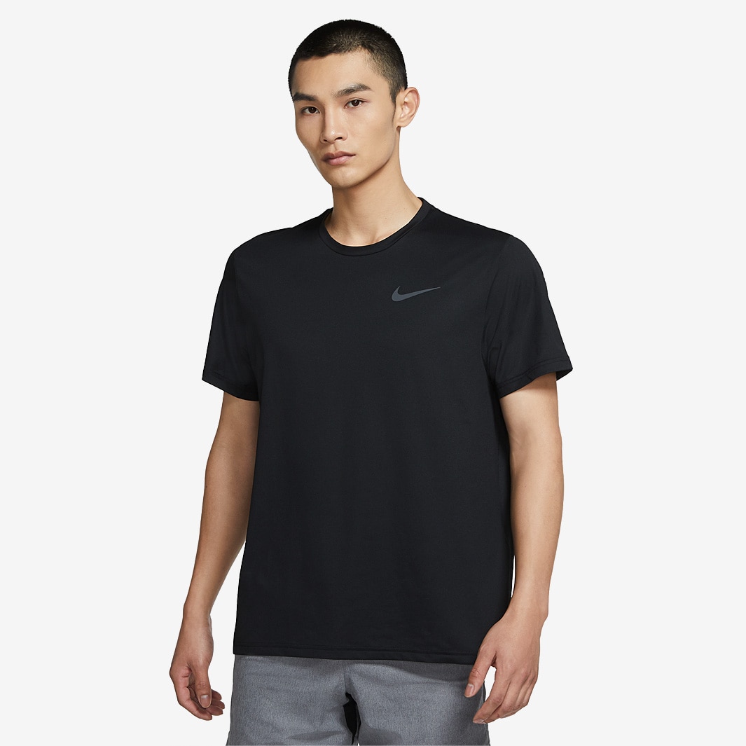 Nike Pro Dri-FIT T-Shirt - Black/Dark Grey - Mens Clothing | Pro:Direct ...