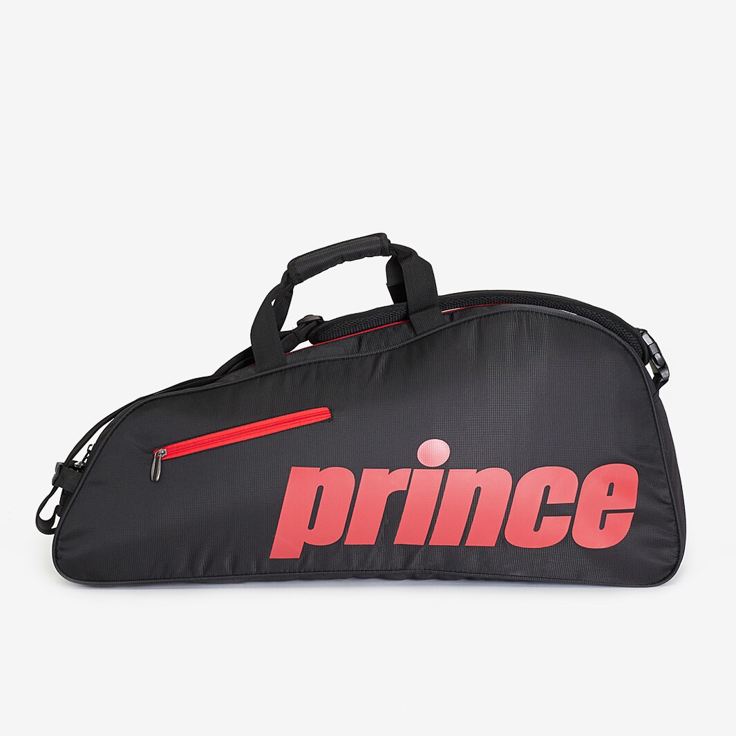 Prince 3 Racket Bag Black/Red Bags & Luggage ProDirect Tennis