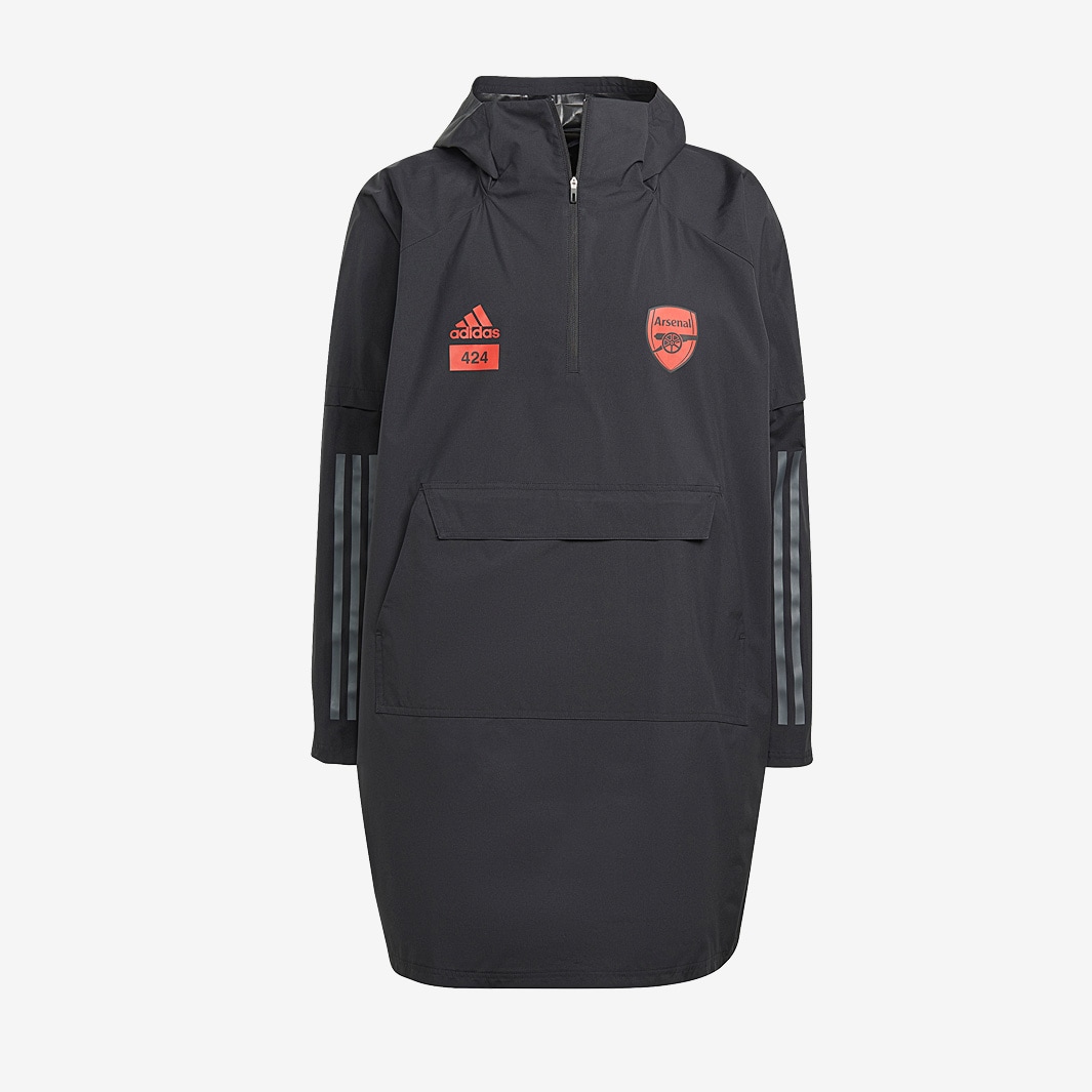 adidas Arsenal 424 Poncho - Black - Mens Replica | Pro:Direct Soccer