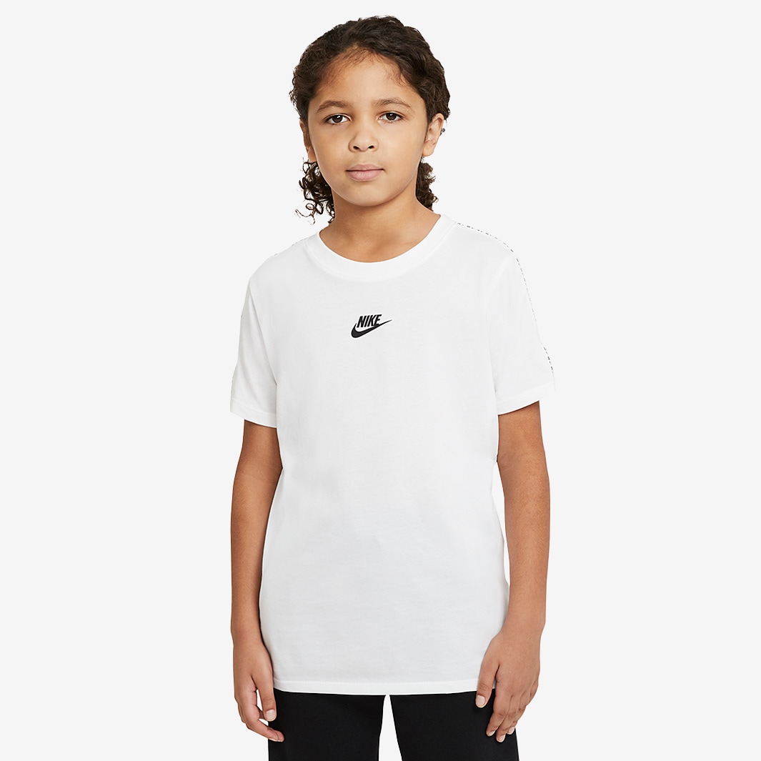 Nike Sportswear Boys Repeat Tee SS - White/Black - Tops - Boys Clothing ...