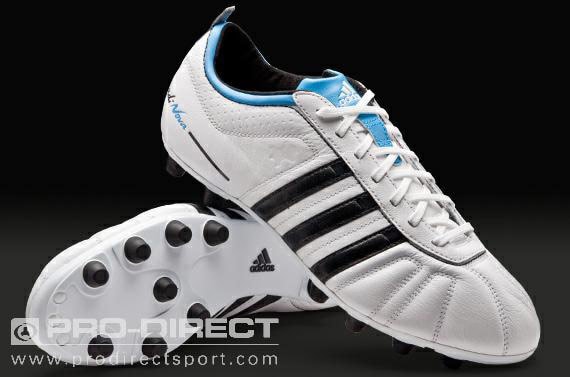 Botas de Fútbol - adidas - adiNova - IV - FG - - Duro - Firme - Blanco - - Azul | Pro:Direct Soccer