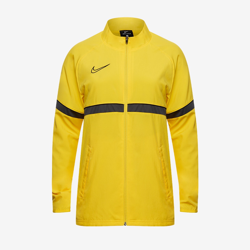 Nike Dri-Fit Junior Academy 21 Woven Track Jacket - Tour  Yellow/Anthracite/Black - Junior Football Teamwear | Pro:Direct Soccer