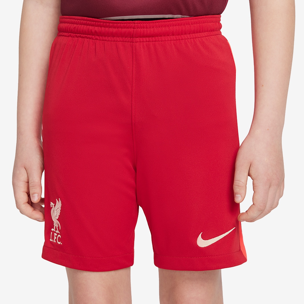 Nike Liverpool 21/22 Kids Home Stadium Short - Gym Red/Fossil - Boys ...