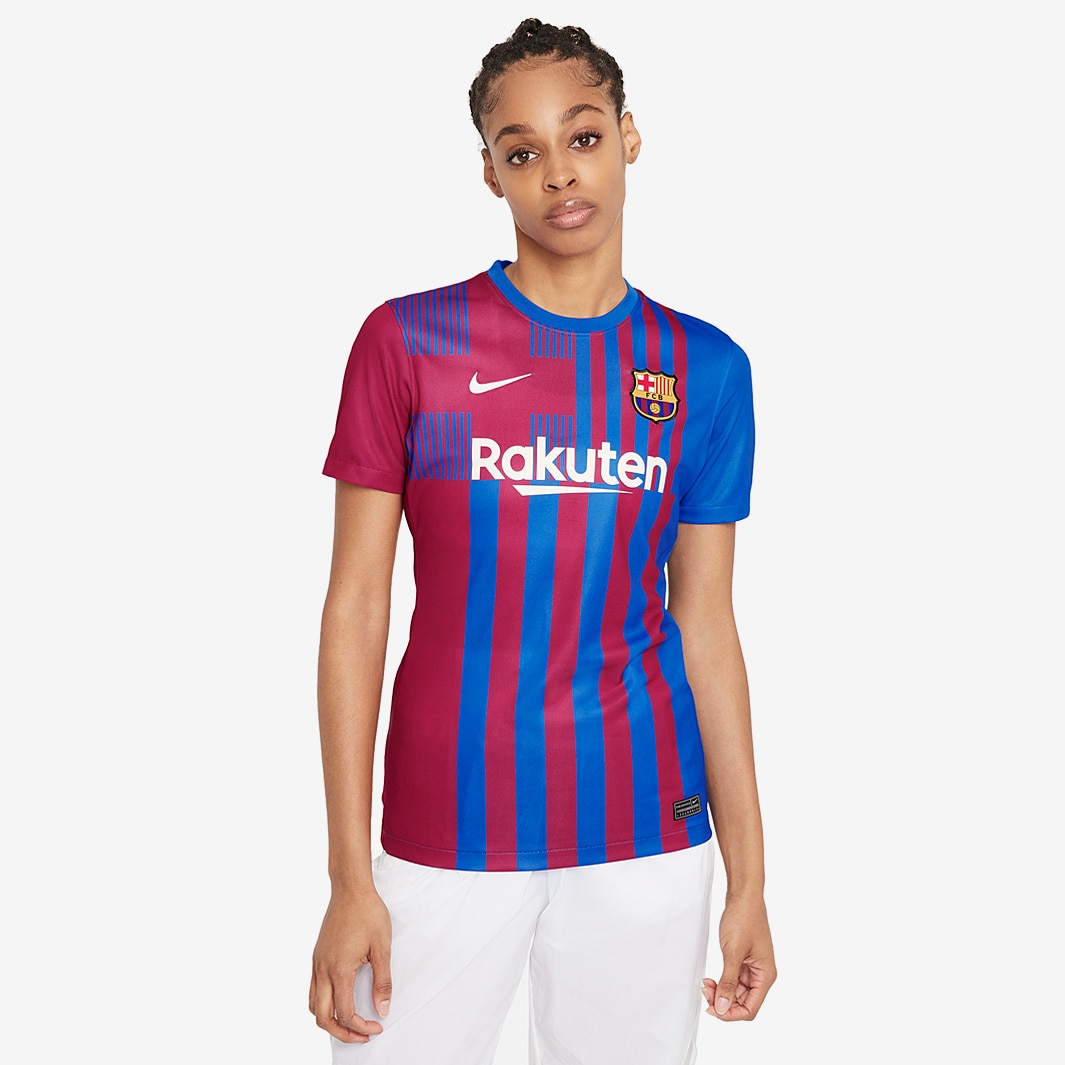 Barcelona Nike Women's 2021/22 Home Replica Custom Jersey - Blue