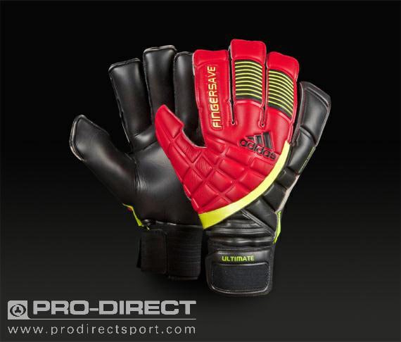 adidas - Fingersave Ultimate - Mens Gloves - Red/Black/Electricity