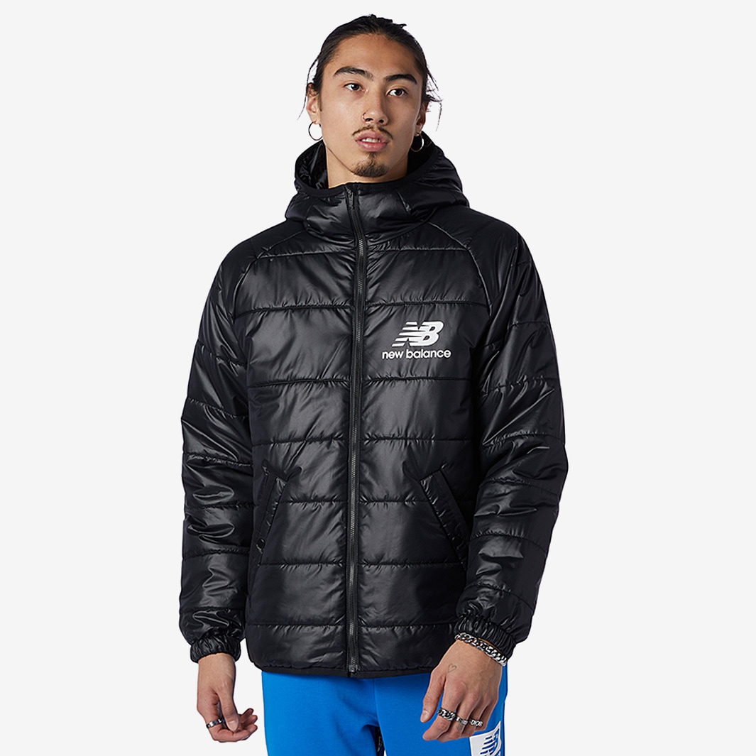 New Balance Winterized Puffer Jacket - Black - Tops - Mens Clothing ...