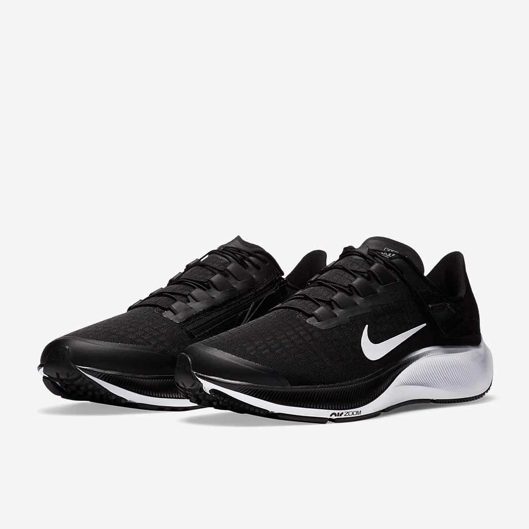 Nike Air Zoom Pegasus 37 FlyEase - Black/White-Smoke Grey - Mens Shoes