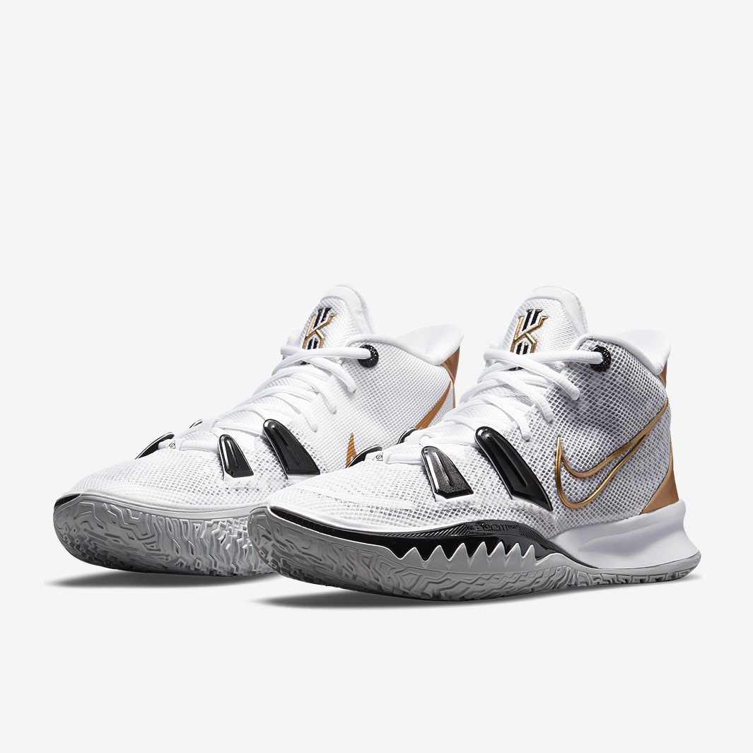 Kyrie 2 deals white and gold