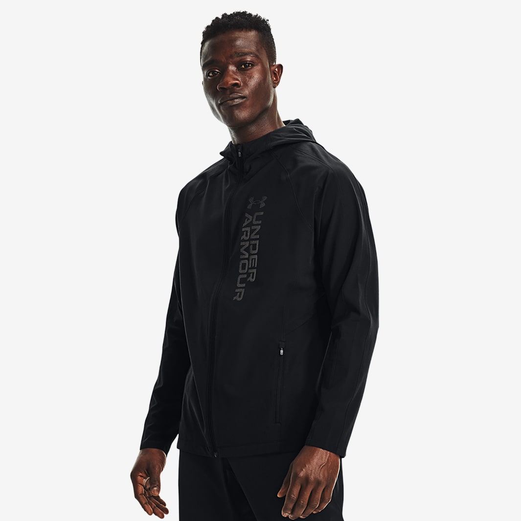 Under Armour OutRun The Storm Jacket - Black/Black/Reflective - Mens ...