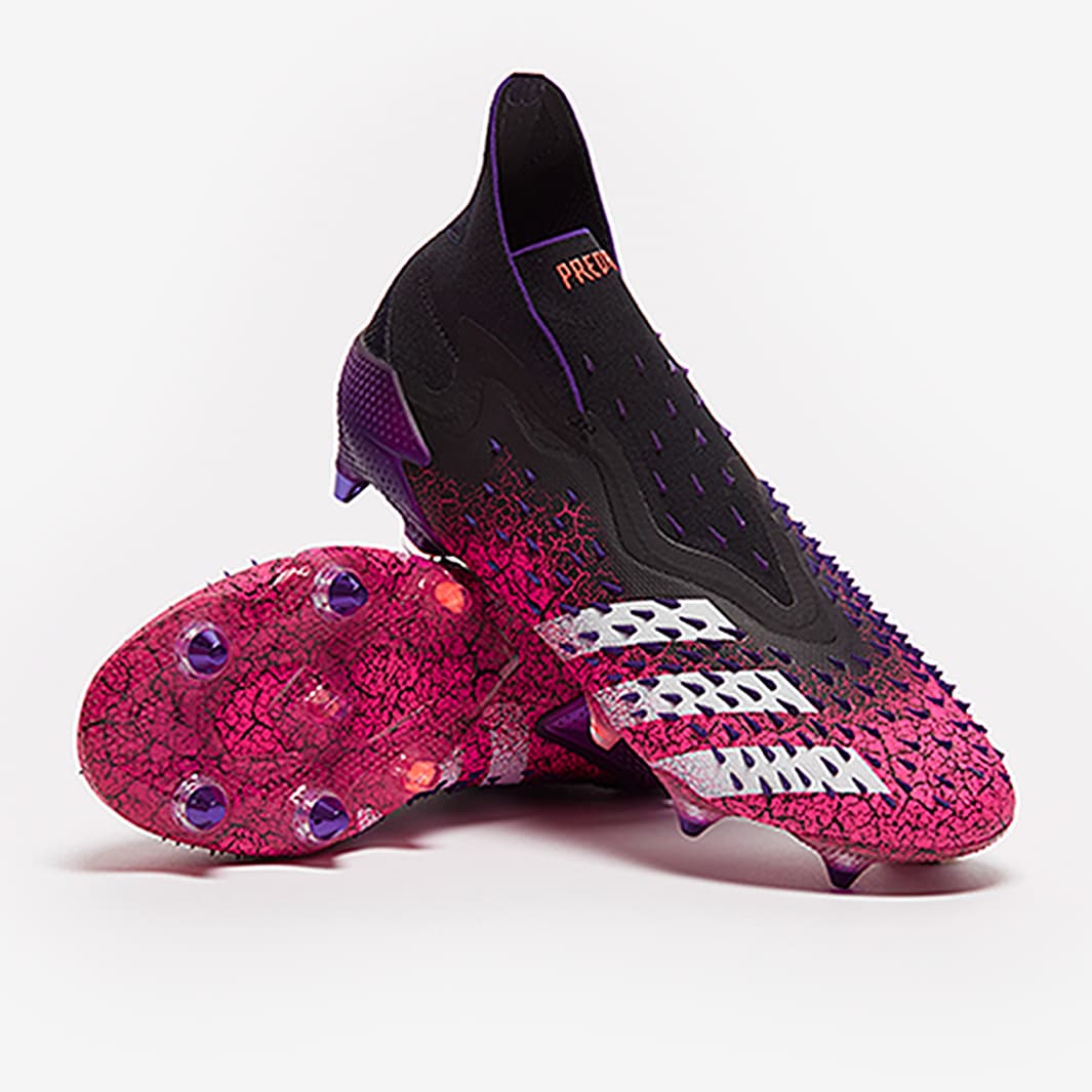 adidas Predator Freak SG Schwarz WeiB Shock Pink Herren FuBballschuhe Pro Direct Soccer