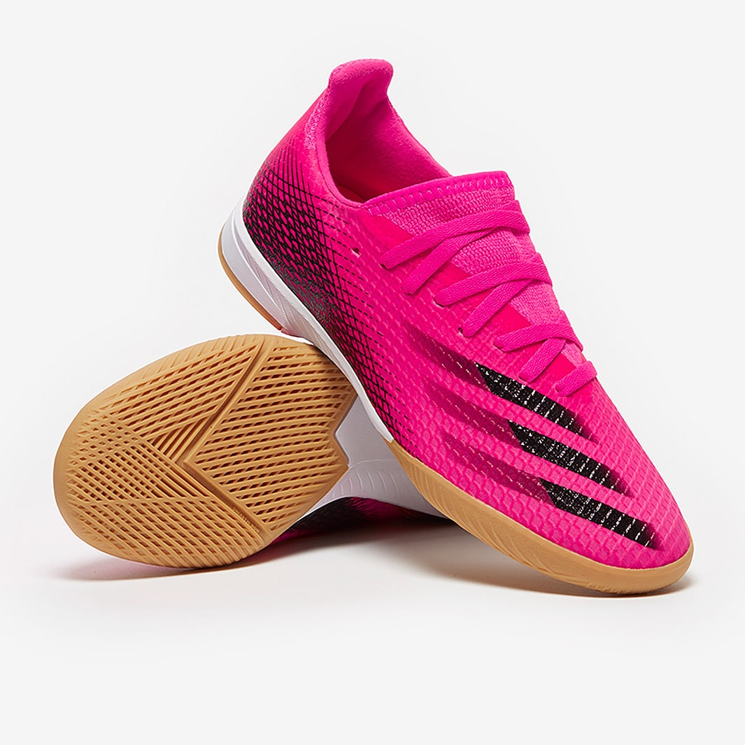 adidas Kids X Ghosted.3 IN Shock Pink/Core Black/Screaming Orange