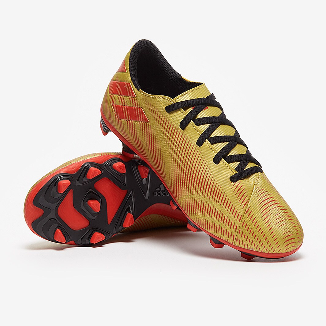 adidas Kids Nemeziz Messi.4 FxG Gold Metallic/Scarlet/Core Black