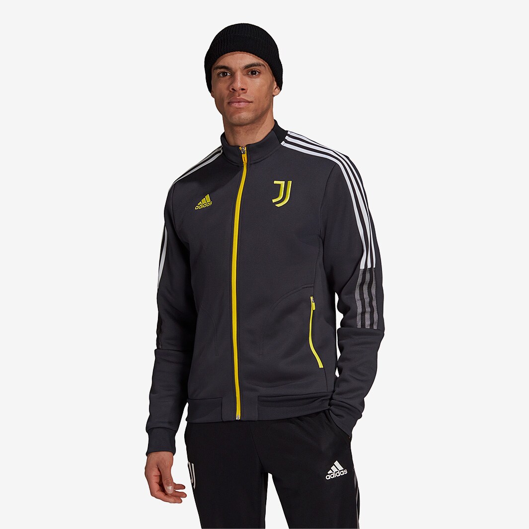 adidas Juventus 21/22 Anthem Jacket - Carbon - Mens Replica