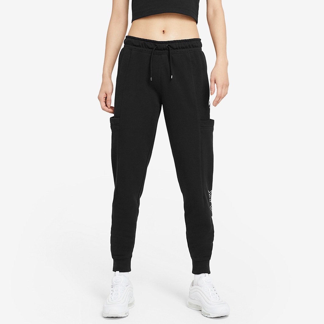 Nike Sportswear Womens Air Fleece Pants - Black/White - Bottoms ...
