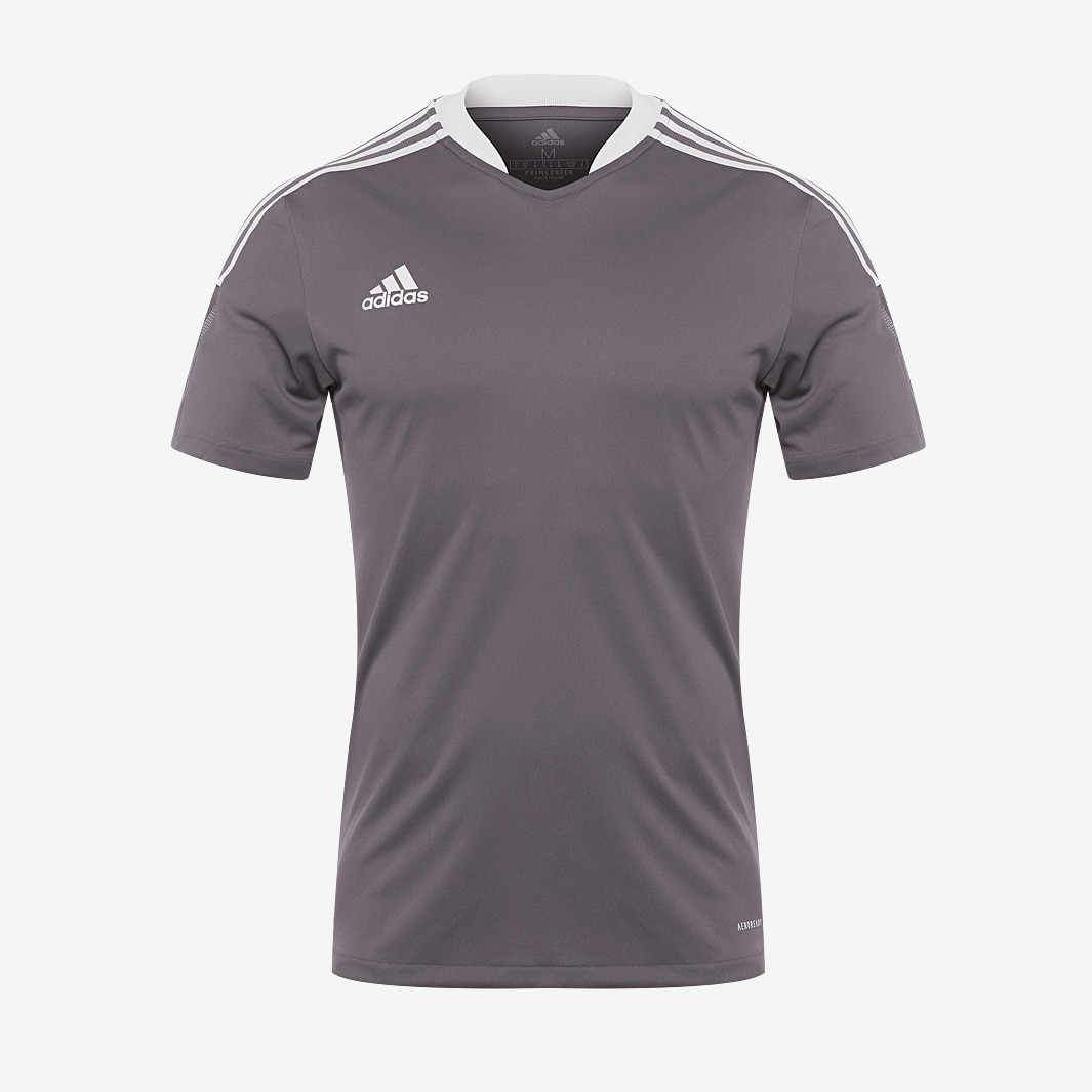 adidas Tiro 21 Training Jersey - Team Grey Four - Mens Football Teamwear