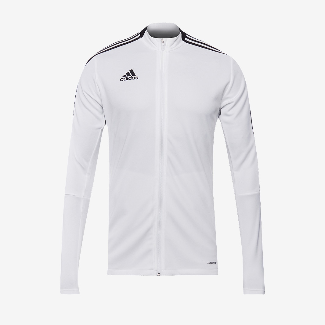 Adidas tiro track jacket white best sale