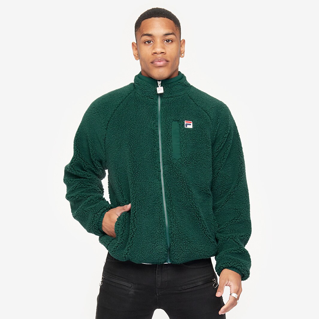 FILA Heritage Yuri Essential Sherpa Jacket - June Bug - Tops - Mens ...