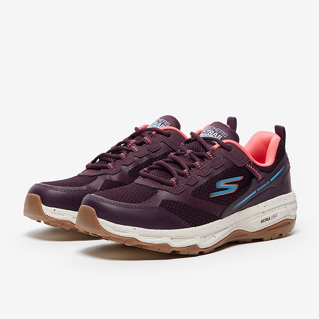 Skechers Womens Go Run Trail Altitude Plum Leather/Trim Womens