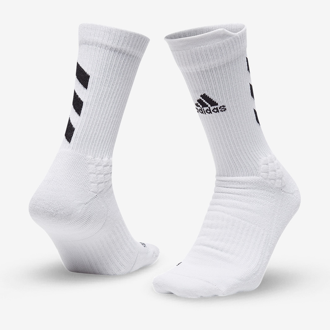 adidas Alphaskin Crew Sock - White/Black - Mens Clothing