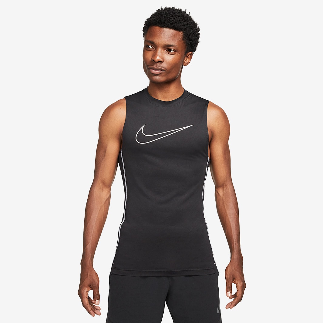 Camiseta ajustada Nike Pro Dri-FIT - Negro/Blanco/Blanco - Negro/Blanco/Blanco - Ropa hombre | Pro:Direct