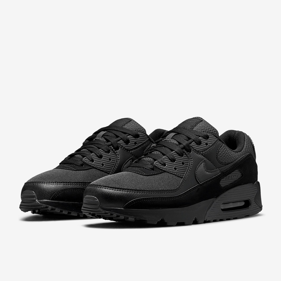 Nike Sportswear Air Max 90 - Black/Dark Smoke Grey/Black - Trainers ...