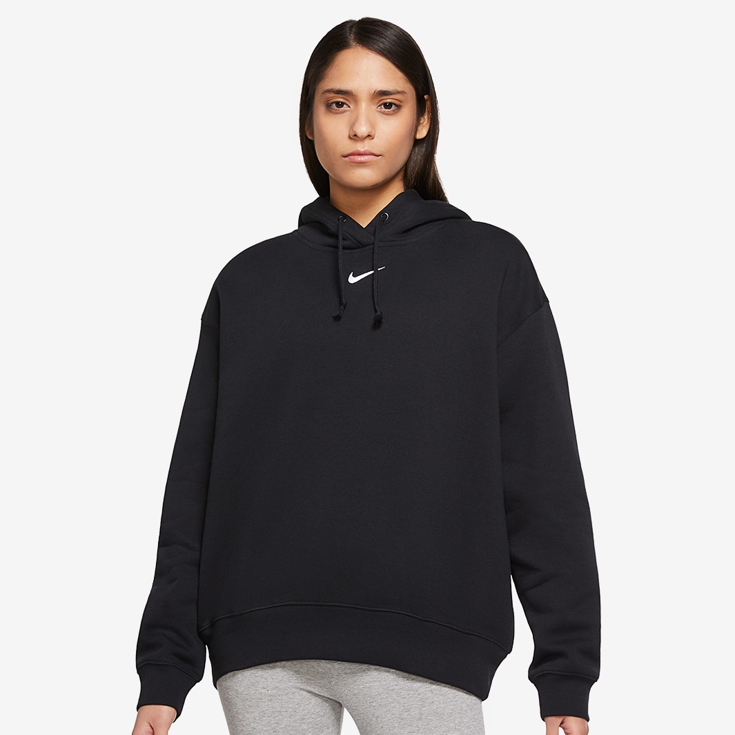 Nike Sportswear Womens Collection Essentials Fleece Hoodie - Black ...