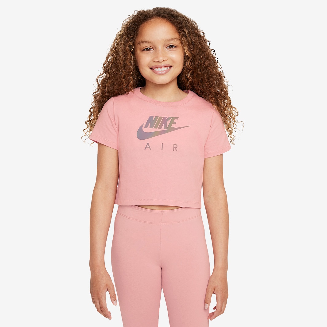 Nike Sportswear Girls Tee Crop Air - Pink Glaze - Tops - Girls Clothing