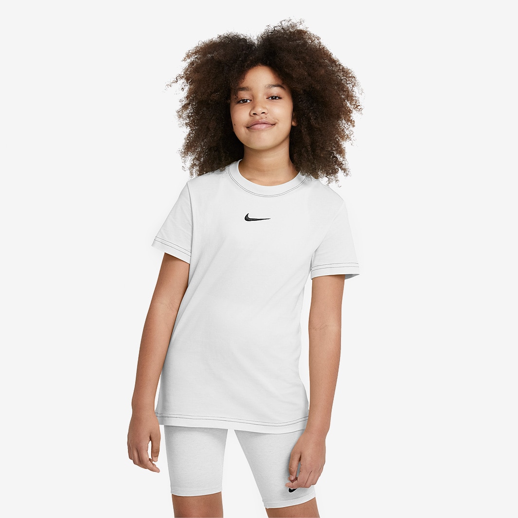 Nike Sportswear Girls Tee Essential BF - White/Black - Tops - Girls ...