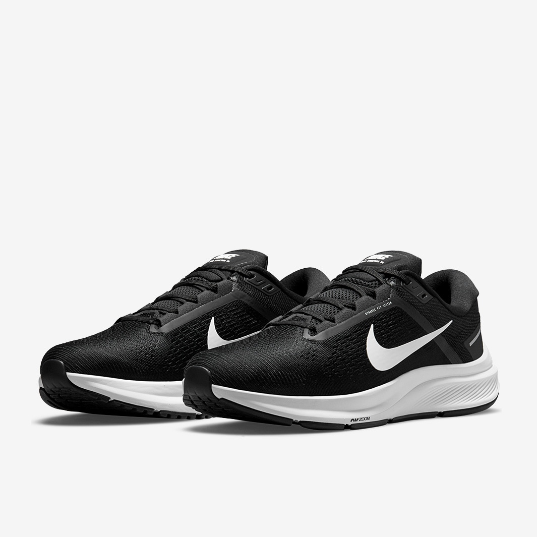 Nike Air Zoom Structure 24 - Black/White - Mens Shoes | Pro:Direct Running